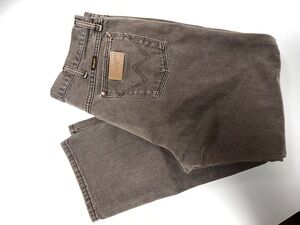 Vintage 90s Wrangler Brown Western Denim Jeans size 34x30
